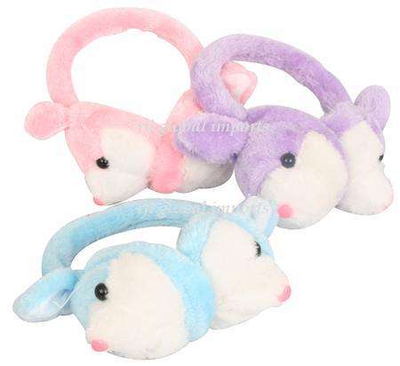CUTE ANIMAL EAR-MUFF ALICE BAND - PLUSH