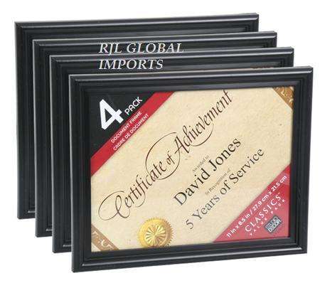 4 PACK  CERTIFICATE FRAMES
