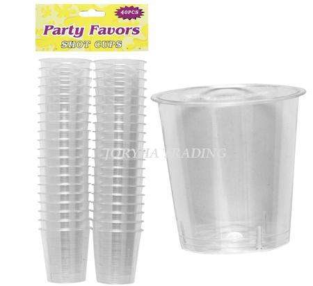 SHOT-GLASS PL DISPOSABLE 40PCE