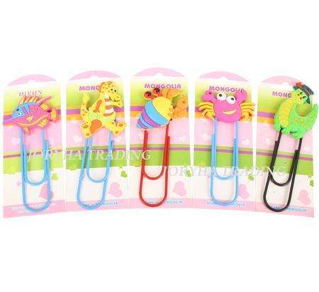 4 X CLIP NOVELTY BOOK-MARK 11cm
