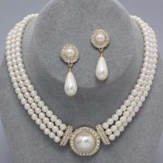 PEARL FASHION NECKLACE SET