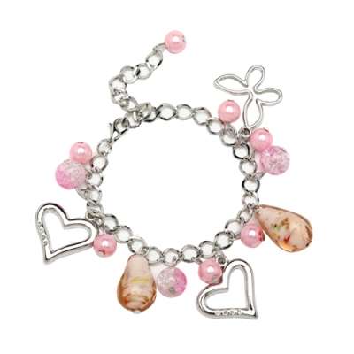 SPRING MADNESS SALE!! PINK PLEASURE LADIES MURANO BRACELET