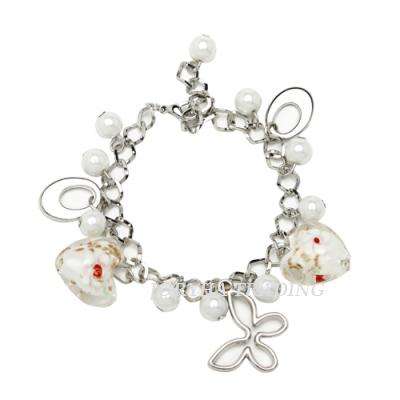 MURANO PURE HEART & CHARM BRACELET