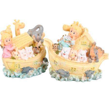 Orn "Noah's Ark" Poly 14x13cm