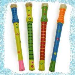 WOODEN FLUTE  - EARLY EDUCATIONAL TOY