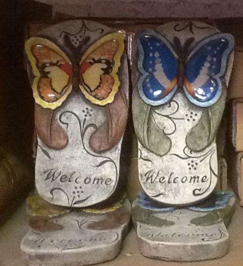 20  cm Welcome Garden Decor Slipper