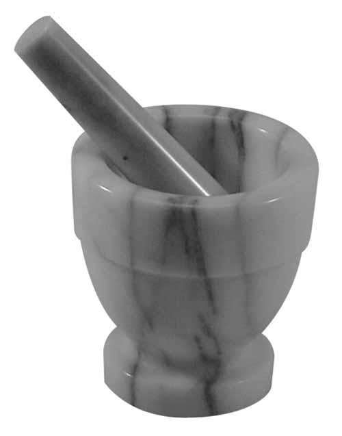 Marble Mortar & Pestle - Available In Natural White Marble
