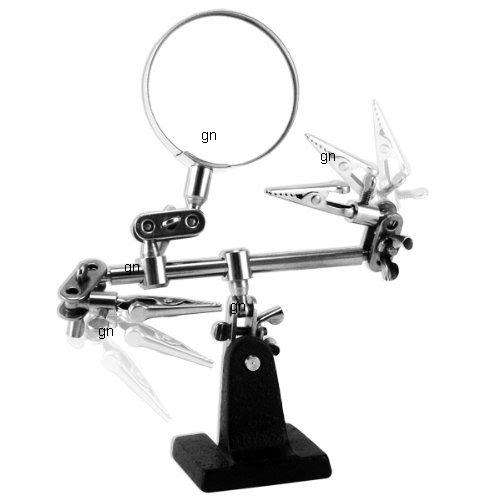 Helping Hands with Magnifying Glass