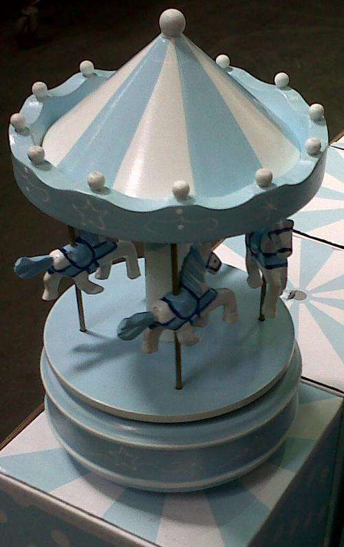 New Listing - Wooden Musical Carousel: Perfect for kiddies room or nursery