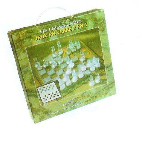Quality Glass Chess Board Set
