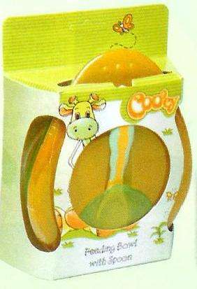 Hamper - 1 x Soft Grip Training Cup + Anti-skid Feeding Bowl with spoon