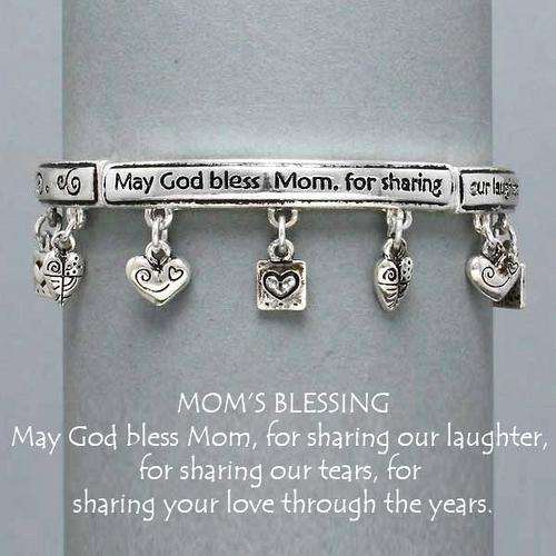 MAY MADNESS! - MOM Blessing Silver Bracelet