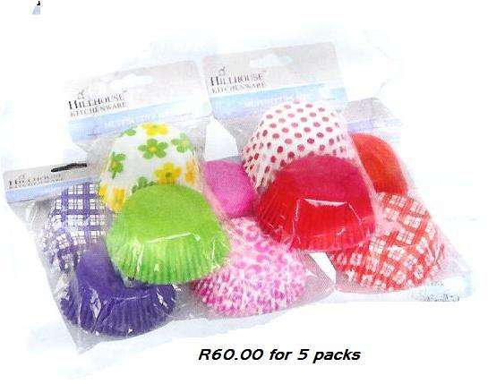 CUP CAKE or MUFFIN CASES - 50 PER PACK (5 PACKS IN THIS WHOLESALE BUY)