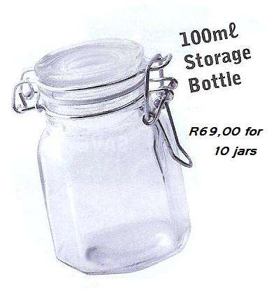 100ml GLASS JARS - 10 JARS IN THIS DEAL