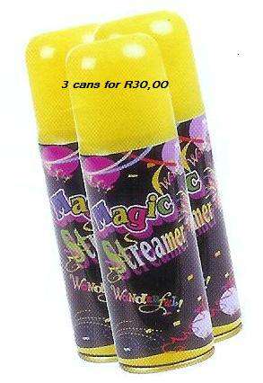 280 ml CANS OF MAGIC STREAMERS - 3 CANS FOR THIS PRICE