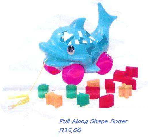 Dolphin Pull Along Shape sorter