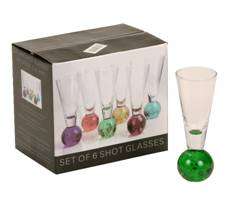 Set of 6 Colourful Shot Glasses