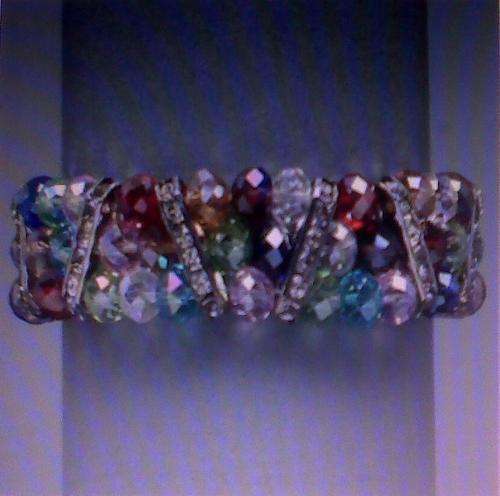 YOU MUST HAVE THIS GORGEOUS FACETTED CRYSTAL STRETCH BRACELET