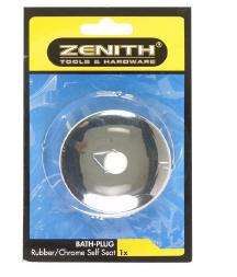 BASIN AND BATH PLUG SET CHROME SELF SET