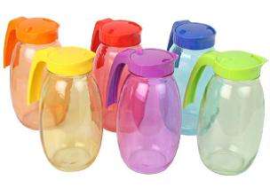 1 LITRE ASSORTED COLOURFUL JUGS
