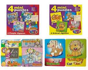 MINI PUZZLES 4 IN 1