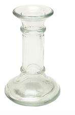 CANDLE HOLDER - GLASS 13.5 cm 2 for R16,00