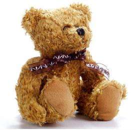 20 cm Ruffled Look Plush Bear