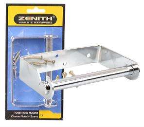 TOILET ROLL HOLDER - CHROME PLATED WITH SCREWS