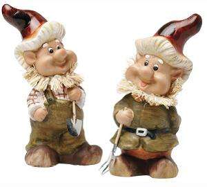 Porcelain Finish Garden Gnomes 23 cm