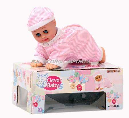20CM CRAWLING DOLL B/O