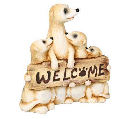 GARDEN ORNAMENT - MEERKAT WELCOME