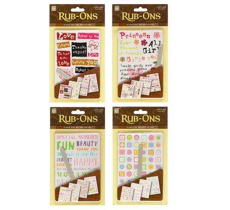 ASSORTED RUB-ON'S  - R15.00