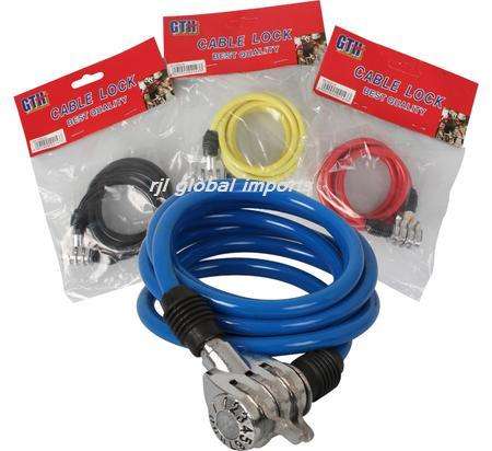 CABLE COMBINATION LOCK - 150cm