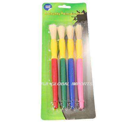 4 PIECE THICK PAINT BRUSHES
