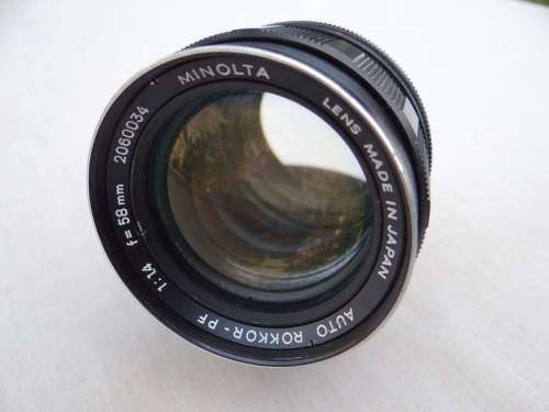 MINOLTA Auto Rokkor PF 58mm f1.4  +++Fast Prime Lens+++