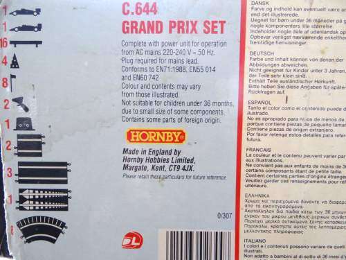 SCALEXTRIC C644 Grand Prix Set - Hornby