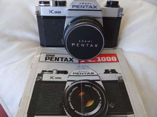 Pentax K1000 SLR Film Camera with Pentax 50mm f2 Lens