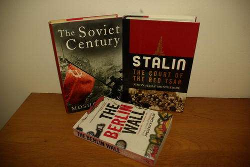 Soviet themed books - Stalin, Berlin wall ...