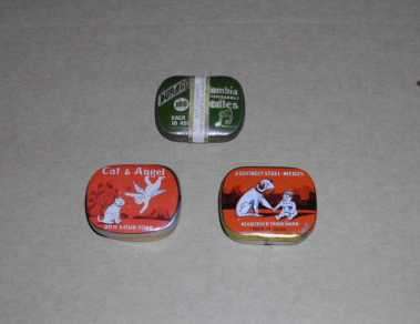 3 tins of Gramophone needles (Columbia, dog & girl and Cat & Angel)
