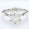 0.90CT Designer Certified Solitaire Round Cut Real Natural Diamond Wedding Ring 10K Gold