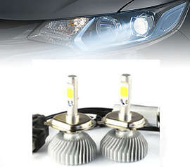 2 x LED Car Headlights H4-H/L 30W 2200LM