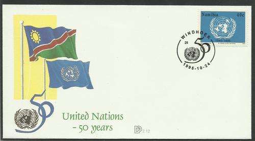 Namibia FDC No. 2.12 United Nations - 50 Years