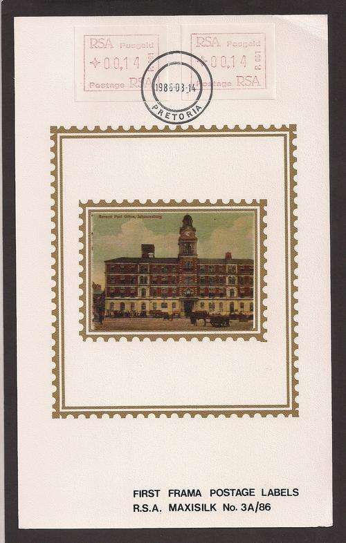 1986 Maxisilk 3A/86 First Farma Postage Labels