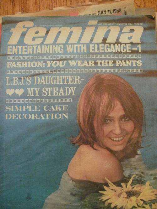Vintage Feb 12 1967 Femina magazine