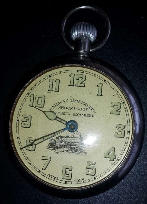 Vintage Railway Timekeeper Mechanical Pocket Watch.  Working