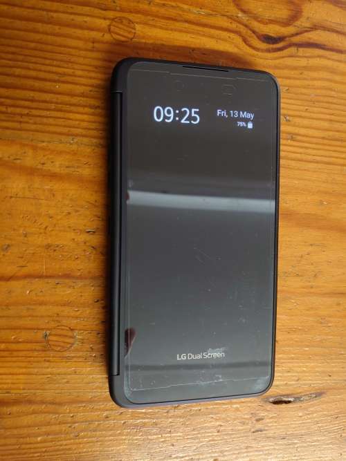 LG G8x ThinQ Dual Screen Dark Navy Cracked screen Used