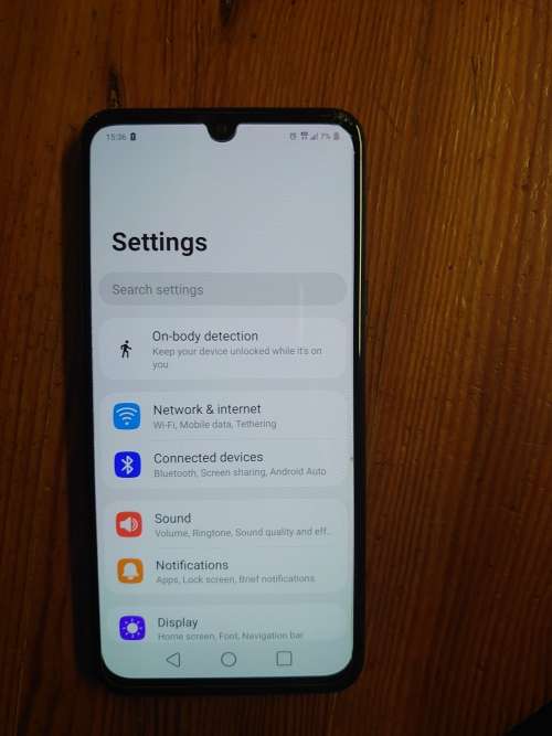 LG G8x ThinQ Dual Screen Dark Navy Cracked screen Used