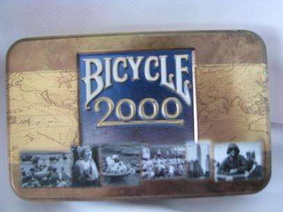 BICYCLE 2000 LIMITED EDITION COLLECTORS TIN WITH PLAYING CARDS