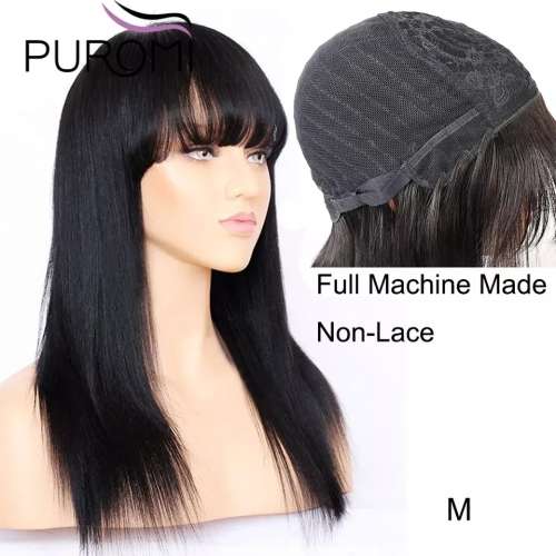 10 inch Peruvian Fringe Bob Wig, grade 12A