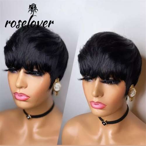 Pixie cut bump wig 100% human hair